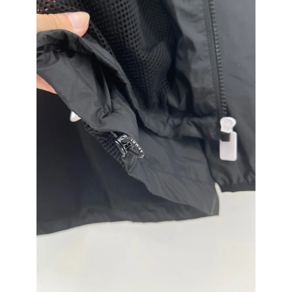 DKNY Sport MLB Seattle Mariners Windbreaker Jacket Full Zip Womens LG Black NEW - Picture 11 of 16